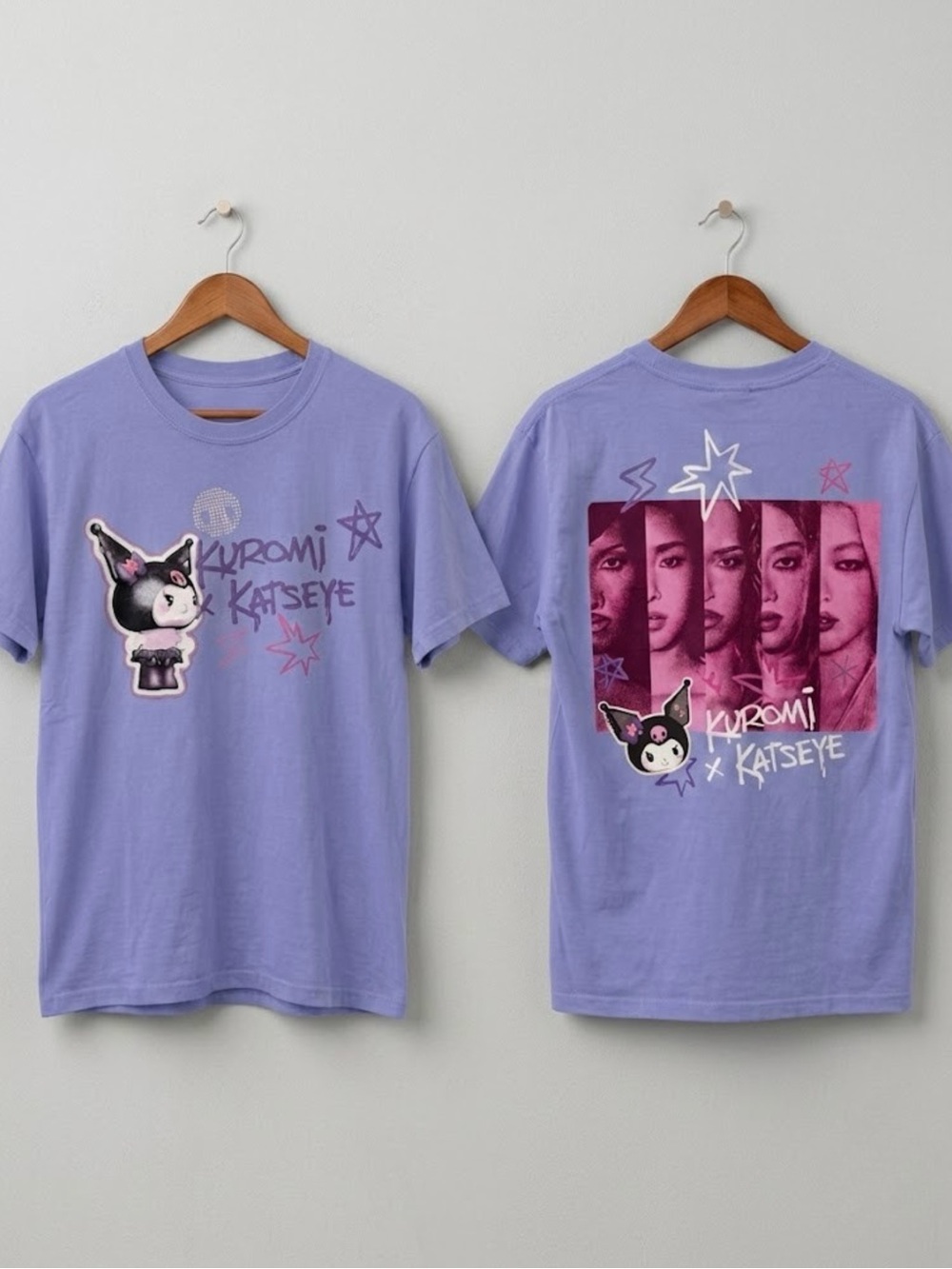 Kuromi x Katseye Band Comfort Color Graphic Tee